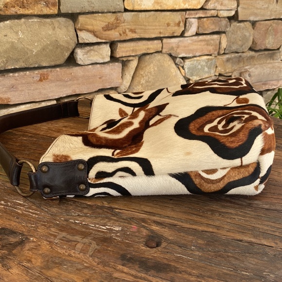 Maurizio Taiuti Tote Bag Floral Printed Calf Hair - Picture 6 of 17